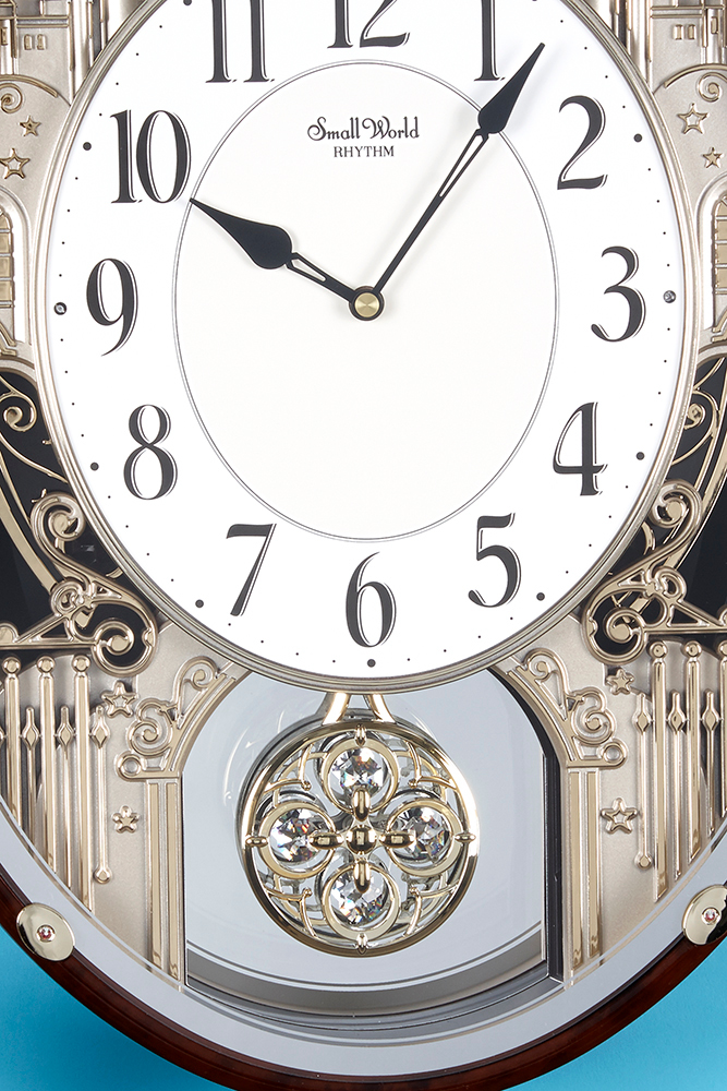 4MH865WD23 Rhythm Clocks Chateau Musical Motion Clock 