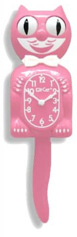 California Clock, Kit-Cat, Pink Satin