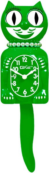 NEW LIMITED EDITION LADY KIT CAT CLOCK CLASSIC GREEN LBC-54