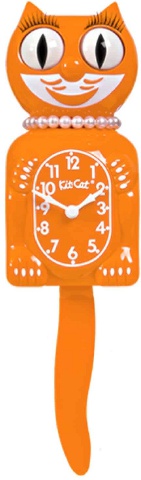 California Clock, Lady Kit-Cat, Festival Orange