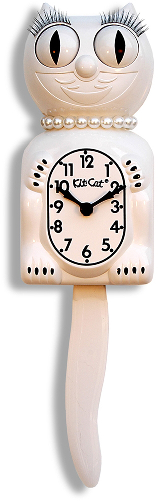 California Clock, Lady Kit-Cat, White