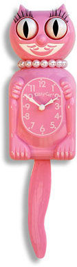 California Clock, Miss Kitty-Cat, Pink